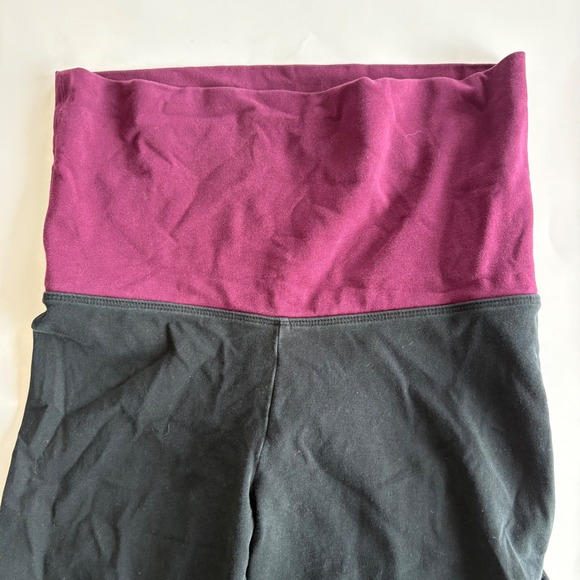 Pink Yoga Juniors XS Y2K Yoga Leggings by Victorias Secret Foldover Waistband - Picture 7 of 8